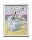 Cumpara ieftin Crenguta de migdal, 45x35cm tablou inramat pictat manual ulei pe panza reproducere Vincent van Gogh