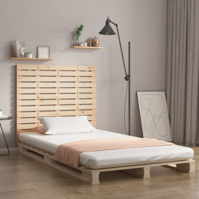 vidaXL Tăblie de pat pentru perete, 126x3x91,5 cm, lemn masiv de pin foto