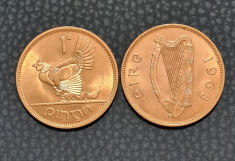 Irlanda 1 penny 1968 foto