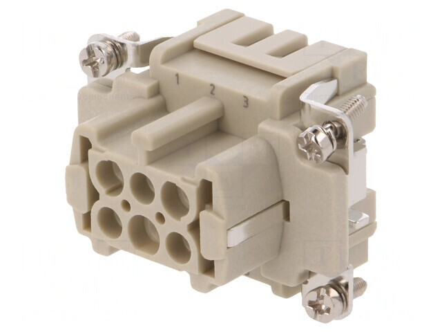 Conector HDC 6P Femelă 16A