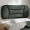 vidaXL Pernă pentru tăblie de pat, Hvar, gri &icirc;nchis, 80 cm, material textil 374526