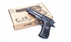 OFERTA UNICA! PISTOL AIRSOFT METALIC,BERETTA C18,PUTERE MARE,CALIBRU 6MM,BILE. foto