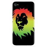 Husa silicon pentru Apple Iphone 4 / 4S, Rasta Color Lion