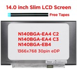 Display Laptop, Lenovo, 5D10M42863, 5D10M42866, 5D10W46414, 5D10W73194, 5D10W73201, 5D11B81964, 5D11D04240, 5D10Q11723, N140BGA-EA4, 14 inch, HD 1366x