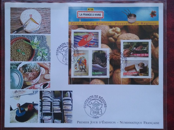 2008-Franta-Regiuni nr.12-I-F.D.C.-MNH