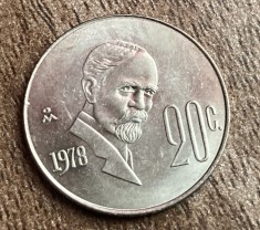 C50 - Moneda foarte veche - Mexic - 20 centavos - 1978