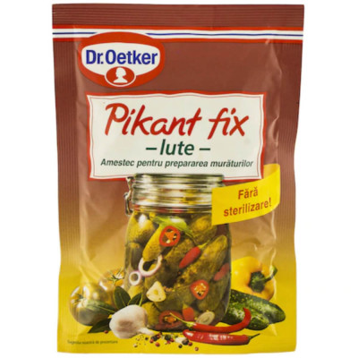 Pikant Fix Iute DR. OETKER, Ideal pentru Muraturi, 100 g, Conservant, Conservant pentru Muraturi, Conservant Iute, Pikant Fix pentru Muraturi, Conserv foto