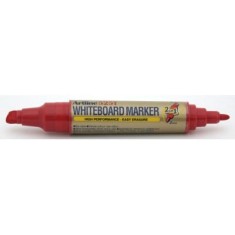 Marker pentru tabla de scris ARTLINE 525T, doua capete - varf rotund 2. 0mm/tesit 5. 0mm - rosu