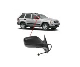 Oglinda exterioara Jeep Grand Cherokee (Wh), 01.2005-07.2010, partea Dreapta, culoare sticla crom, sticla convexa, cu carcasa neagra, cu incalzire, a, SRLine