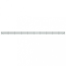 Gard plasa de sarma cu bordura, verde, 1,1x25 m