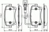 Set placute frana,frana disc VW TRANSPORTER V platou / sasiu (7JD, 7JE, 7JL, 7JY, 7JZ, 7FD) (2003 - 2016) BOSCH 0 986 495 094