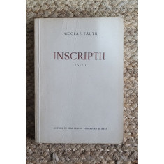 INSCRIPTII - NICOLAE TAUTU