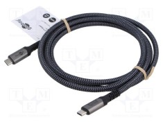Cablu USB 4.0 USB C 1,8m Goobay negru/gri foto