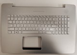 Carcasa superioara cu tastatura palmrest Laptop, Asus, VivoBook Pro N752V, N752VX, 90NB0AY1-R30300, 13N0-T2A0611, 13NB0AY1AM0111, N752VX-1A, iluminata