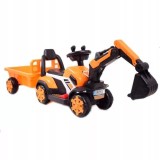Cumpara ieftin Mini excavator electric Kinderauto BJXZ219B 35W 6V,cu incarcator electric si remorca, galben