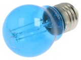 Lampă LED E27 albastră 4,5W 470lm 230VAC 270&deg;