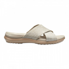 Papuci Femei Plaja Crocs Capri Shimmer Xband Sandal foto