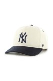 47 brand sapca MLB New York Yankees culoarea bej, cu imprimeu, B-CHSHT17WIP-NT
