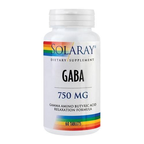 GABA 750mg, 60cps, Solaray GABA 750mg, 60cps, Solaray