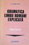 C. Dimitriu - Gramatica limbii romane explicata