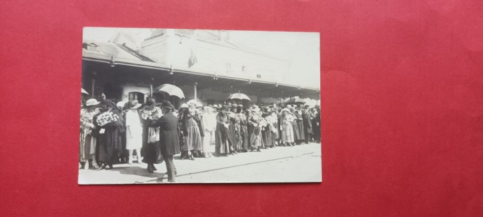 Alba Iulia Carlsburg Gyulafehervar Gara Railway Station Sosirea Familiei Regale