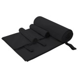 vidaXL Set de Prosoape Sport 3 pcs Negru Poliester și poliamidă 42011499