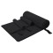 vidaXL Set de Prosoape Sport 3 pcs Negru Poliester și poliamidă 42011499