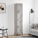 VidaXL Dulap &icirc;nalt, gri sonoma, 34,5x34x180 cm, lemn prelucrat