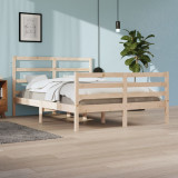 VidaXL Cadru de pat, 140x200 cm, lemn masiv de pin