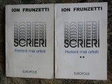 SCRIERI - PRIETENII MEI ARTISTII de ION FRUNZETTI , VOLUMELE I - II , 1997