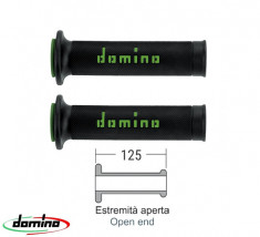 Set mansoane road-racing Domino model A010 - culoare: negru/verde (lungime: 125 mm) foto