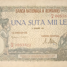 SD0063 Romania 100000 lei 1946 decembrie
