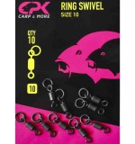 CPK Ring Swivel, 10buc/plic, Nr. 10, CPK Carp &amp; More