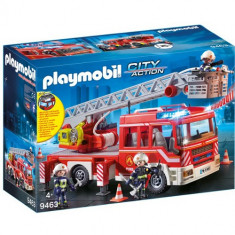 Set de Constructie Playmobil Masina de Pompieri cu Scara - City Action foto