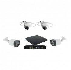 Kit 4 camere supraveghere Full HD AHD 1080p + DVR 4 canale 5MP, H265+ foto