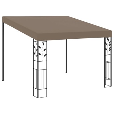 Pavilion montat pe perete, gri taupe, 3x3x2,5 m foto