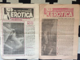 Erotica ziar supilment al revistei sarutul Timisoara 2 numerul nr. 1 + nr 2 1990