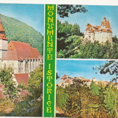 Carte Postala veche Romania - Brasov, Monumente istorice, circulata1971