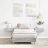 VidaXL Cadru de pat fără saltea Gri Sonoma 90x190 cm Lemn prelucrat 861089
