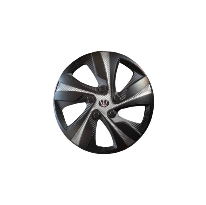 Set 4 capace roti model EVO negru+gri antracit 15 Cod: WX3-1GR-15