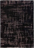 Cumpara ieftin Covor Premium Belgian Model Structures Baobab 9200, Marime 140 x 200 cm, Negru, Antiderapant, Antialergic, Poliester si Latex, Living, Dormitor, Sufra, Balta