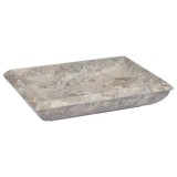 Cumpara ieftin Chiuvetă, gri, 50x35x10 cm, marmură