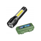 Lanterna LED SMD/COB, reincarcabila, zoom, 10W