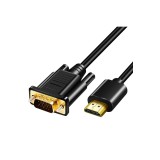 Cablu HDMI la VGA mascul la mascul, Full HD 1080P, convertor SVGA cu conector placat cu aur