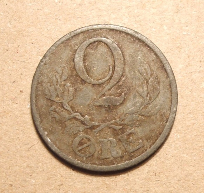 DANEMARCA 2 ORE 1945