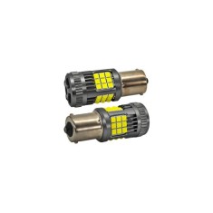 Bec auto o faza BA15S 3030 36SMD 30W CANBUS cu ventilator, 12V&ndash;24V, nonpolar, lumina alba 3000 lm Cod: JSUN58 Automotive TrustedCars