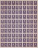 ROMANIA 1943/45 LP 154 REGELE MIHAI I UZUALE FILIGRAN MM VALOAREA 6,50 LEI LILA COALA 100 TIMBRE STARE CONFORM FOTO TIMBRUL DIN COLT STANGA JOS DEFECT, Nestampilat