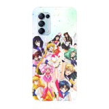 Husa compatibila cu Oppo A15s model Sailor Moon S Group, Silicon, TPU, Viceversa, Transparent, Carcasa