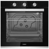 Cuptor Incorporabil Samus SC840GT, 87 L, 4 Functii, 2400 W, Grill, Timer, Clasa energetica A, Negru/Inox