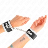 Kink Wrist Restraint-Manșete pentru &Icirc;ncheieturi Negre cu Dantelă